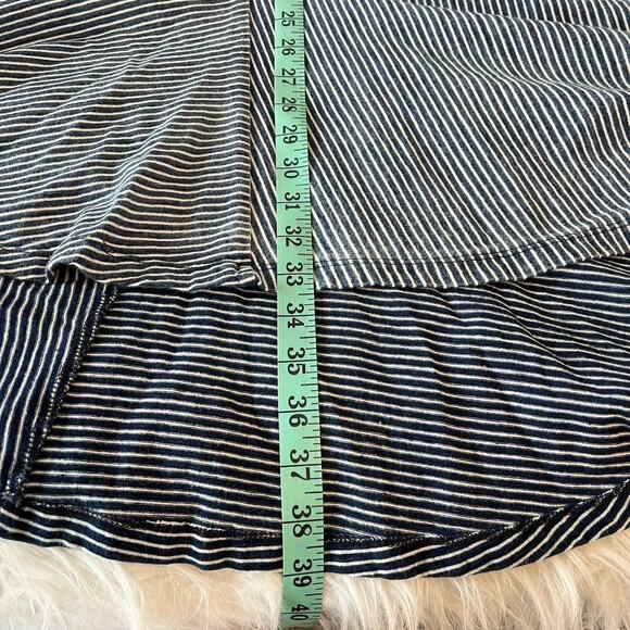 AG Adriano Goldschmied Midi Skirt Women's XS‎ Stripped Stretch Knit High Low Hem - Picture 8 of 8